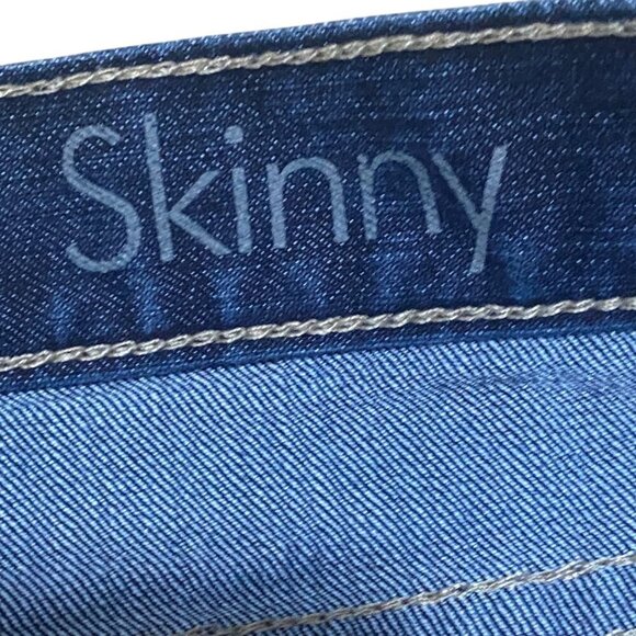 Calvin Klein Skinny Jeans in Dark Indigo Blue Size 10 - Picture 4 of 7